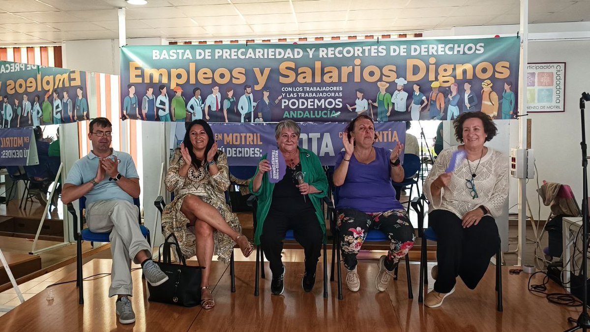 PodemosProvGRD's tweet photo. 🟣La Costa de Granada no quiere más especulación  y  corrupción

💜💚 UNIÓN de la Costa Tropical con las candidatas a las alcaldías de #Motril, Carmen Martín, #Salobreña María Jesús Castaño , y #Almuñécar, Mayka Ortega.

Con @AleDuranGR , @Eselkaos  y nuestra militancia 🥰 https://t.co/MDa7mdgRDR