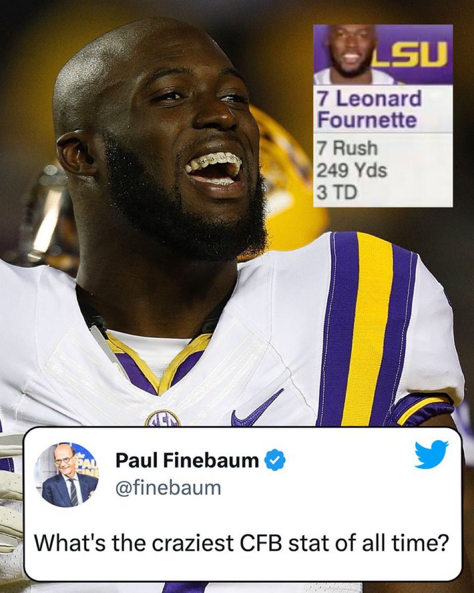 tpllsu's tweet image. Prime Leonard Fournette was a problem 💯