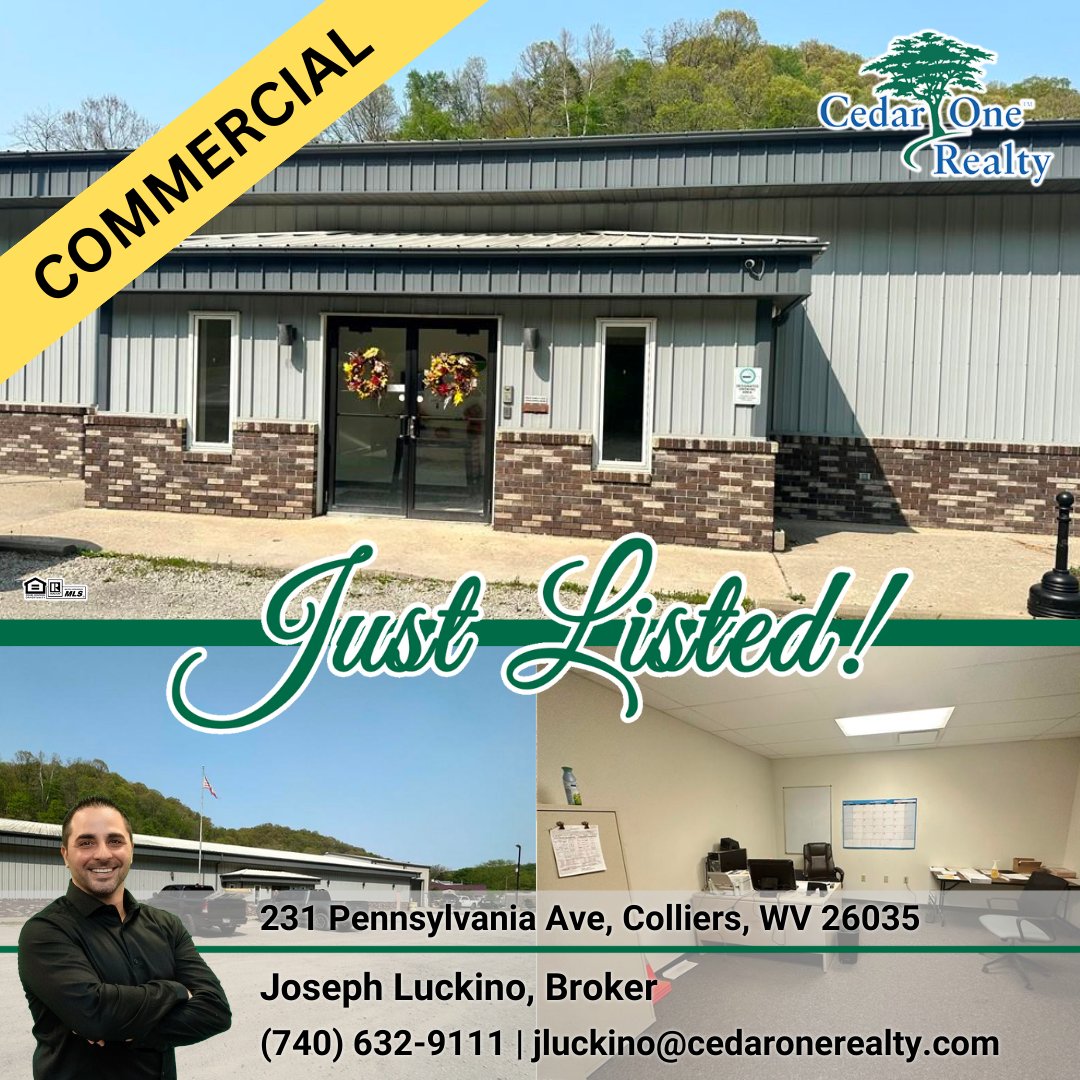 🌟JUST LISTED! INDUSTRIAL BUILDING FOR LEASE!
🌟231 Pennsylvania Ave, Colliers, WV 26035
🌟$10,000/mo
🌟Approx sq.ft.: 15,000, 1.930 acres

#allyourneedsunderonetree
#realestate
#ohiovalley
#ohiorealtors
#wvrealtors®