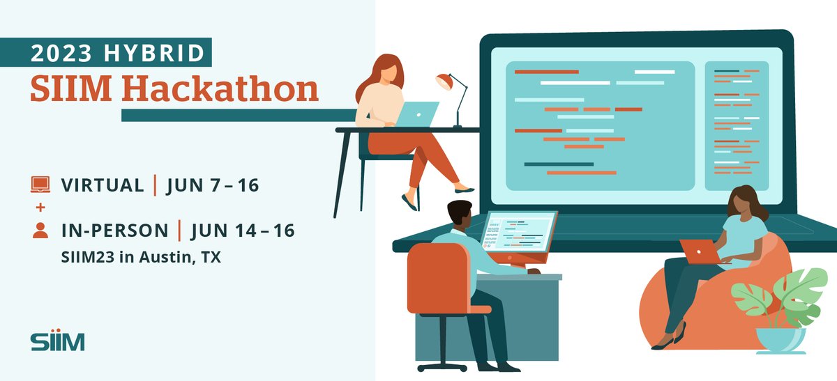 SIIM (@siim_tweets) on Twitter photo ☢️ Are you an experienced #ImagingInformatics professional looking to upgrade your skills? Attend the Hybrid #SIIMHackathon at no cost and learn DICOMweb, FHIR and other modern APIs relevant to medical imaging ☢️
#SIIM #Hackathon <a href="/mohannadhussain/">Mohannad Hussain</a>
ecs.page.link/MjpoZ ☢️ Are you an experienced #ImagingInformatics professional looking to upgrade your skills? Attend the Hybrid #SIIMHackathon at no cost and learn DICOMweb, FHIR and other modern APIs relevant to medical imaging ☢️
#SIIM #Hackathon <a href="/mohannadhussain/">Mohannad Hussain</a>
ecs.page.link/MjpoZ