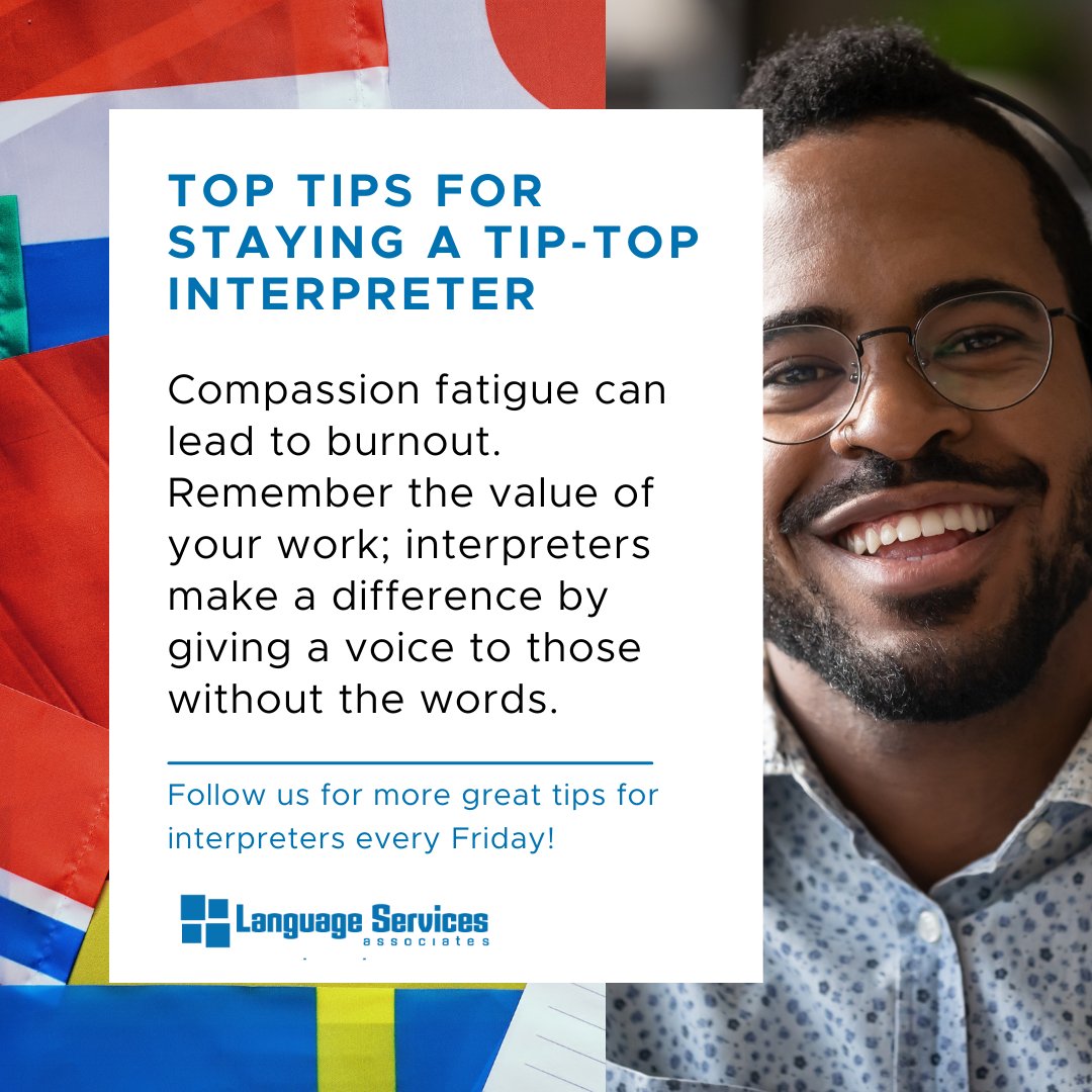 LSAWeb's tweet image. Interpreters, be kind to yourselves and recharge where you can! Follow us for more tips for interpreters every Friday!

#InterpreterTip #Interpreter #InterpreterLife #LSP