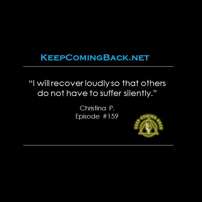 stories of hope & recovery 
KeepComingBack.net 
Keep Coming Back Podcast - listen from any podcast app, the website, or download the Keep Coming Back App
 #AlcoholicsAnonymous
 #RecoveryPosse