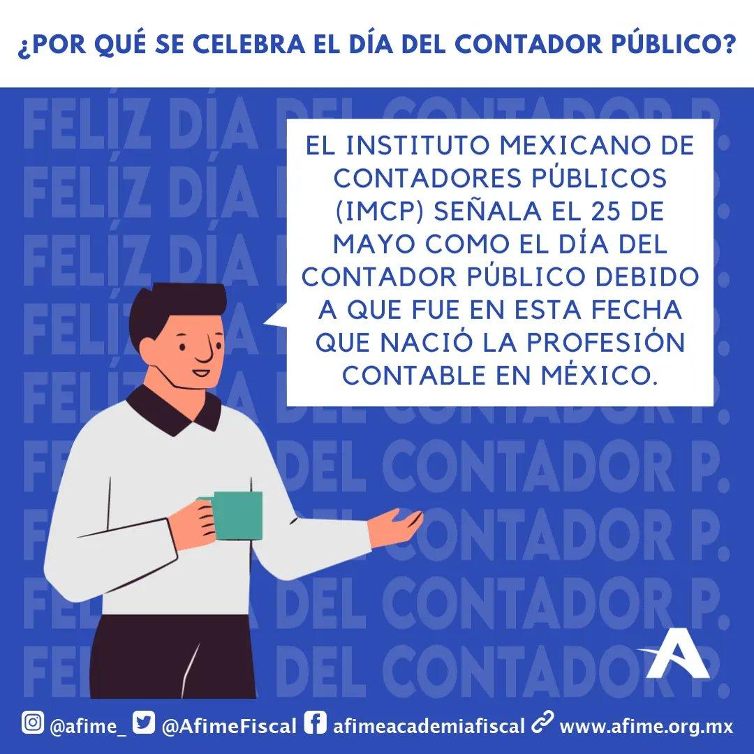 AfimeFiscal's tweet photo. 💰📝👩🏻🏫¿Conocías estos datos sobre el día del contador?
#DiaDelContador #afime #contabilidad #afimeinforma #SabiasQue https://t.co/bjVX5ejjQQ