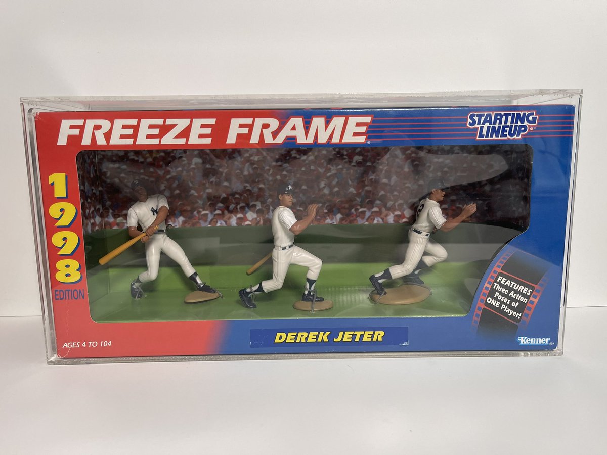We offer graded items as well. CAS 80 Derek Jeter Starting Lineup Freeze Frame from 1998 Now Available $350 Shipped CONUS #SportsToys, #Yankees #DerekJeter #TheCaptain #Graded #mlb #Toys #CollectableToys, #VintageToys #C2CCollectibles