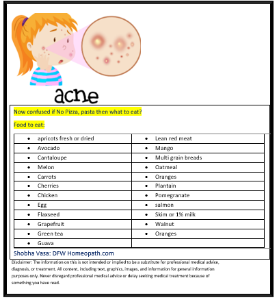 dfwhomeopath's tweet photo. Acne- What to Eat😊:
#acne #eruptions #pimples #boils #dermatology #wellness https://t.co/SYyfOyUPkj