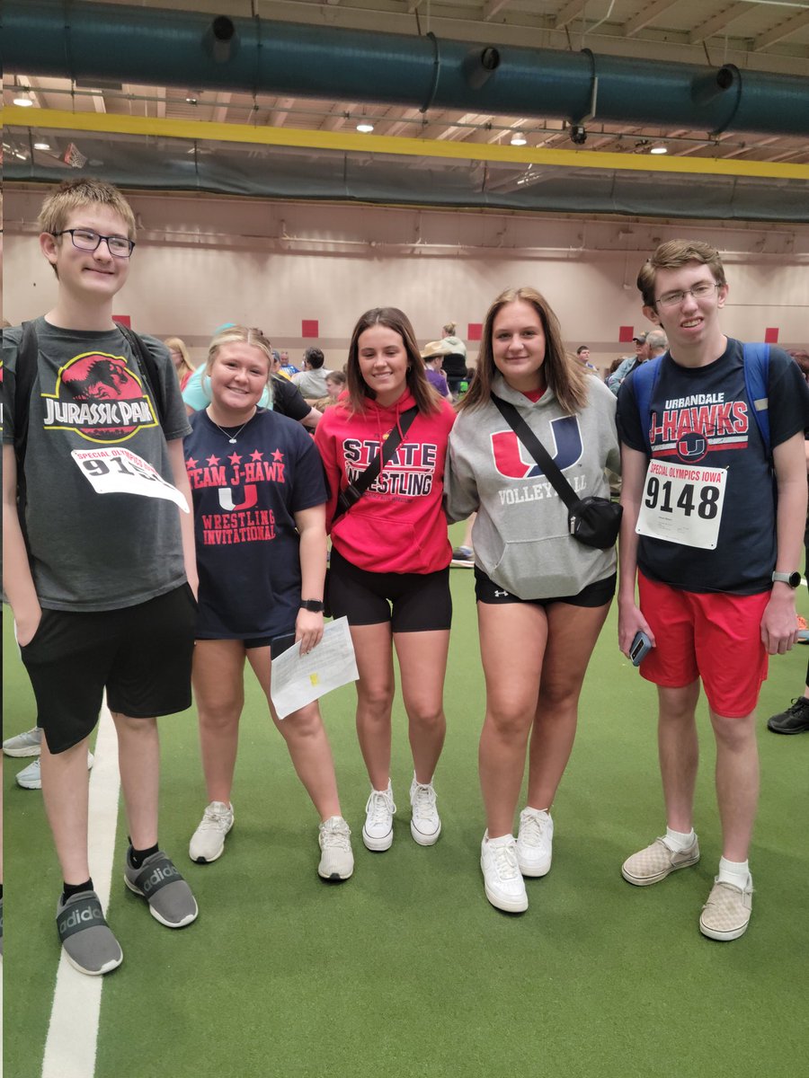 UHSPhysicalEd's tweet photo. Our Jhawks are ready to do their best at today's State Special Olympics!
#PEOPELPE https://t.co/12NpcM7lYO