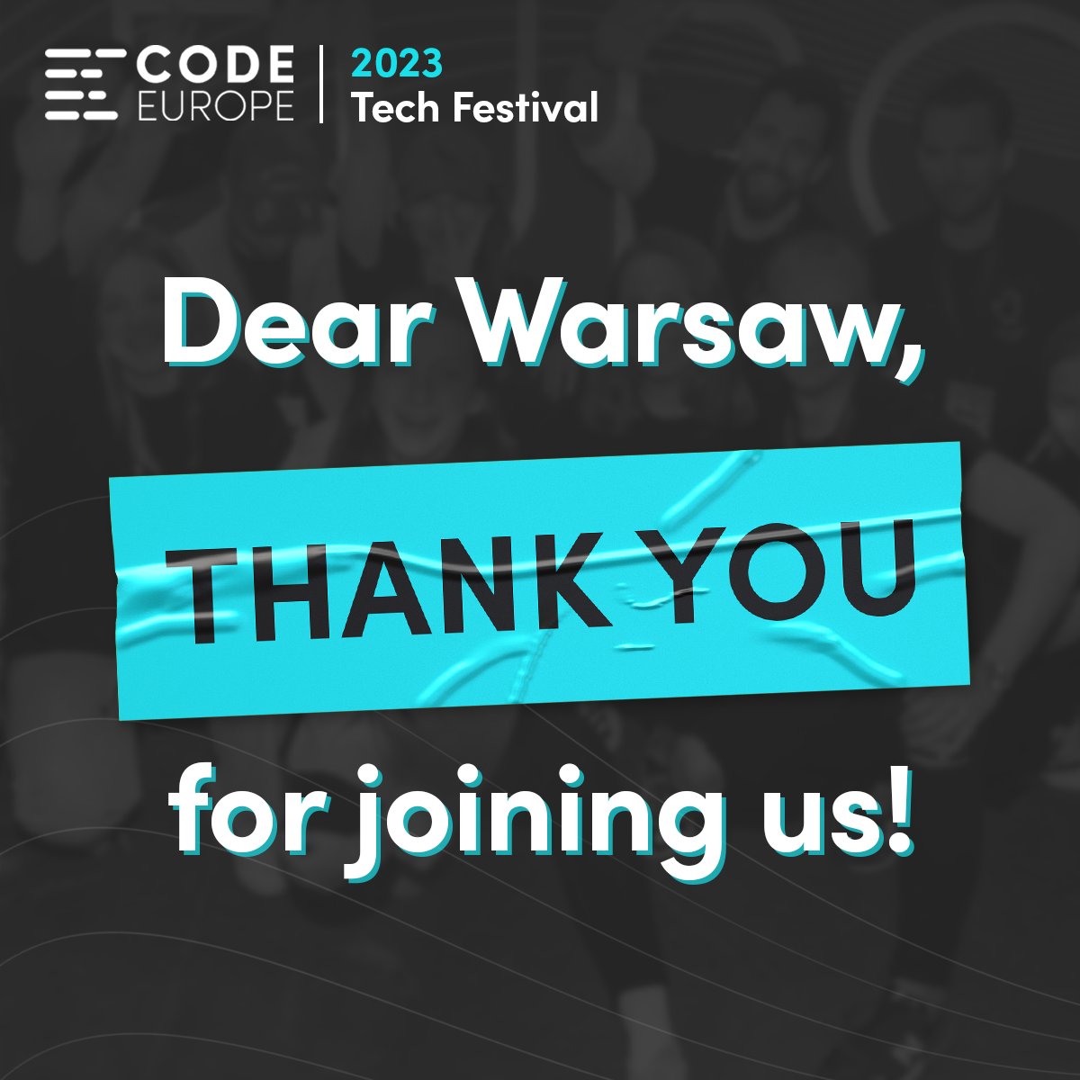 code_europe's tweet image. All good things come to an end. 😢

Those were really intense 2️⃣ days and we hope you&apos;ve had a chance to experience #CodeEurope23 to the fullest! 🙌

📸 Stay tuned &amp;amp; follow our channels for photos, videos, recordings, and more coming SOON.

Huge 🙏 THANK YOU to everyone who has…