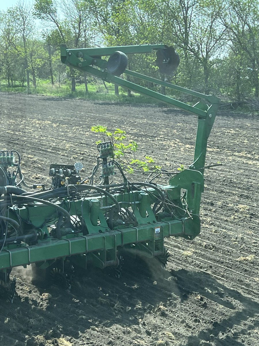Taking some of the tree row along to help with the wind. Could use some rain…