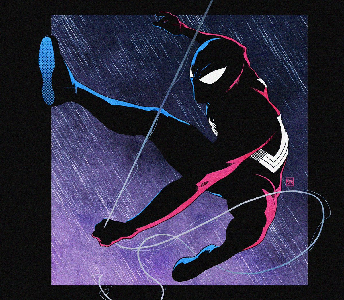 RT @TheMarvelousMrC: Symbiote Spider-Man, giving that Animated Series blue/red colour scheme a try https://t.co/eFbJD6vWEL