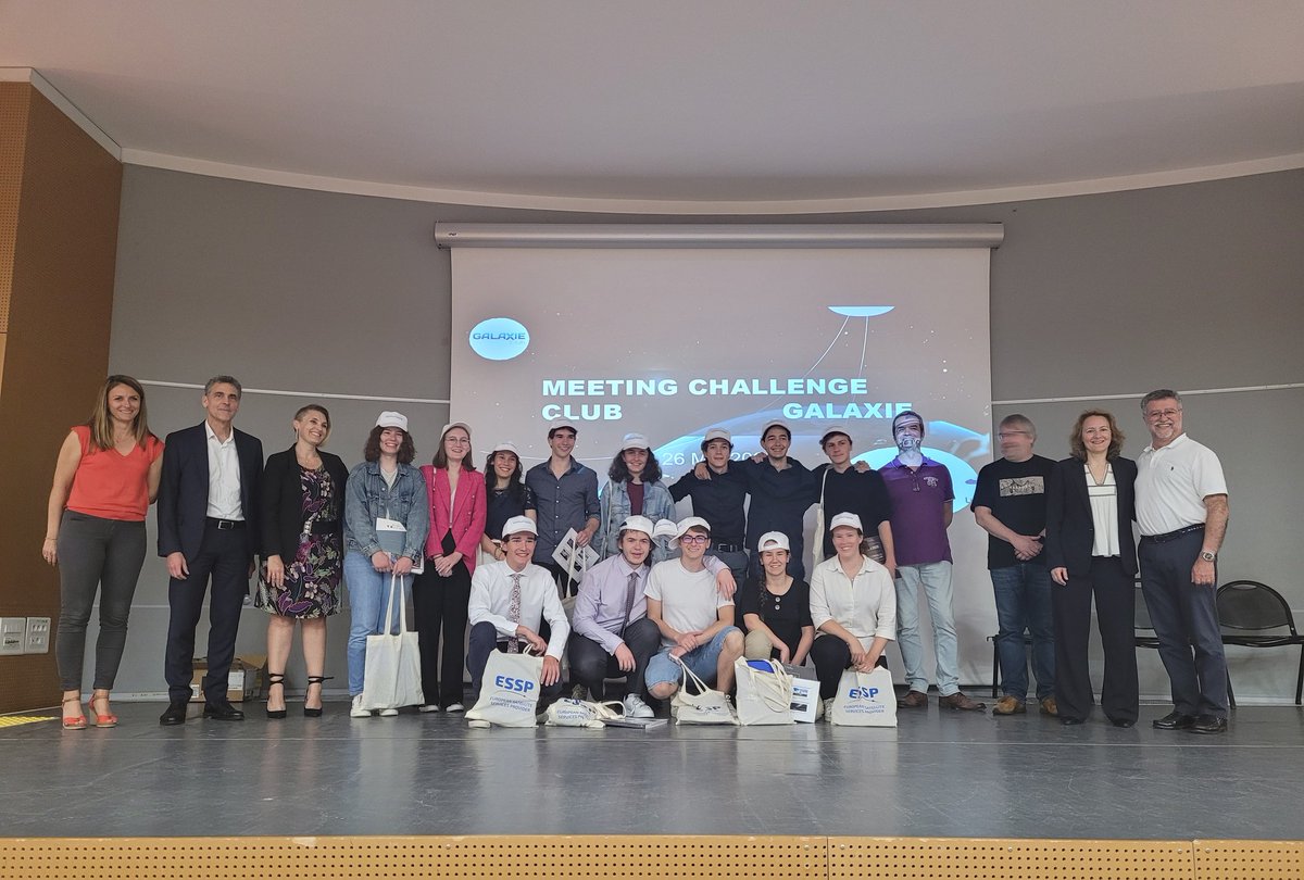 Le 1er Challenge Club Galaxie a permis à  nos Terminales Astro de présenter à un jury d'industriels leurs recherches sur le monde du Spatial ! Un bel entraînement en vue du Grand Oral!! 
Merci une fois encore  <a href="/ClubGalaxie/">Club GALAXIE</a>!@MostafaFourar <a href="/leclercarno/">Arnaud Leclerc</a>  <a href="/HerveAmeziane/">Améziane Hervé</a> <a href="/elodydef/">Elodie Bailhé</a>