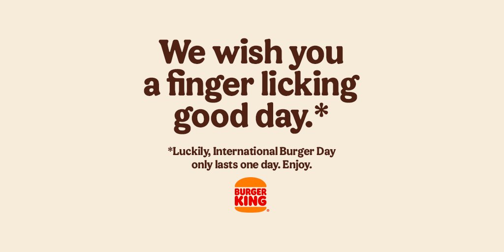 Happy International Burger Day. Ja, aan iedereen.