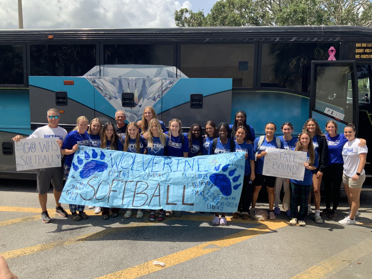 Wellington High School Athletics (@whsflathletics) on Twitter photo Good luck to our Girls Softball Team as they head to <a href="/FHSAA/">FHSAA</a> States tonight to face <a href="/VarsityPlant/">Plant High Varsity Softball</a> in a Semifinal contest. We know Coach Boretti & his team are #WHSREADY to win a State Championship! <a href="/pbcsd/">The School District of Palm Beach County</a> <a href="/PrincipalHayden/">Cara Gorham</a> <a href="/WellingtonHSFL/">Wellington High School</a> Good luck to our Girls Softball Team as they head to <a href="/FHSAA/">FHSAA</a> States tonight to face <a href="/VarsityPlant/">Plant High Varsity Softball</a> in a Semifinal contest. We know Coach Boretti & his team are #WHSREADY to win a State Championship! <a href="/pbcsd/">The School District of Palm Beach County</a> <a href="/PrincipalHayden/">Cara Gorham</a> <a href="/WellingtonHSFL/">Wellington High School</a>