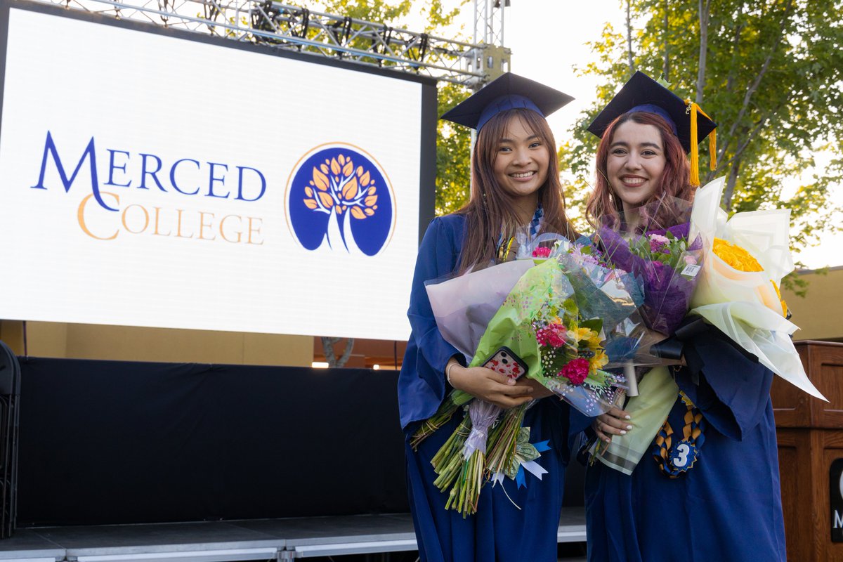 mercedcollege's tweet photo. Last night, nearly 100 students graduated from Merced College at the inaugural commencement ceremony that took place at our Los Banos campus. Congratulations Blue Devils!!! #mcgrad #onceabluedevilalwaysabluedevil https://t.co/J1cAbuJzEV