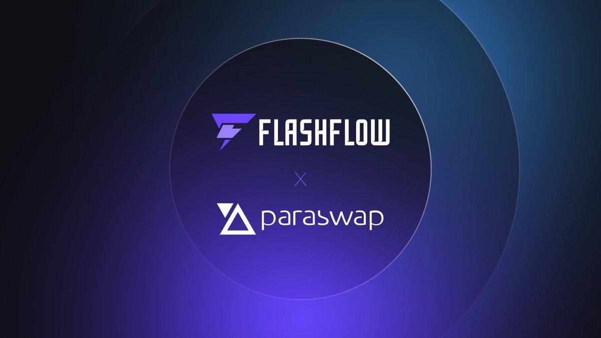 ⚡️ Through a partnership, @Paraswap has taken on the role of powering @FlashFloworg swaps.
 
〽️ #FlashFlow serves as a game-changing protocol that consolidates liquidity from leading lending protocols, providing access to margin trading.

🔽 VISIT
paraswap.io