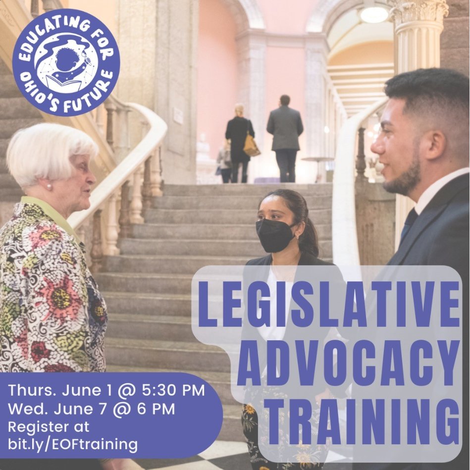 Join <a href="/teamOPAWL/">OPAWL - Building AAPI Feminist Leadership</a> for a free 1-hour virtual training on 6/1 or 6/7 to learn more about legislative advocacy as part of the Educating for Ohio's Future  campaign📖

🔗Sign up bit.ly/EOFtraining