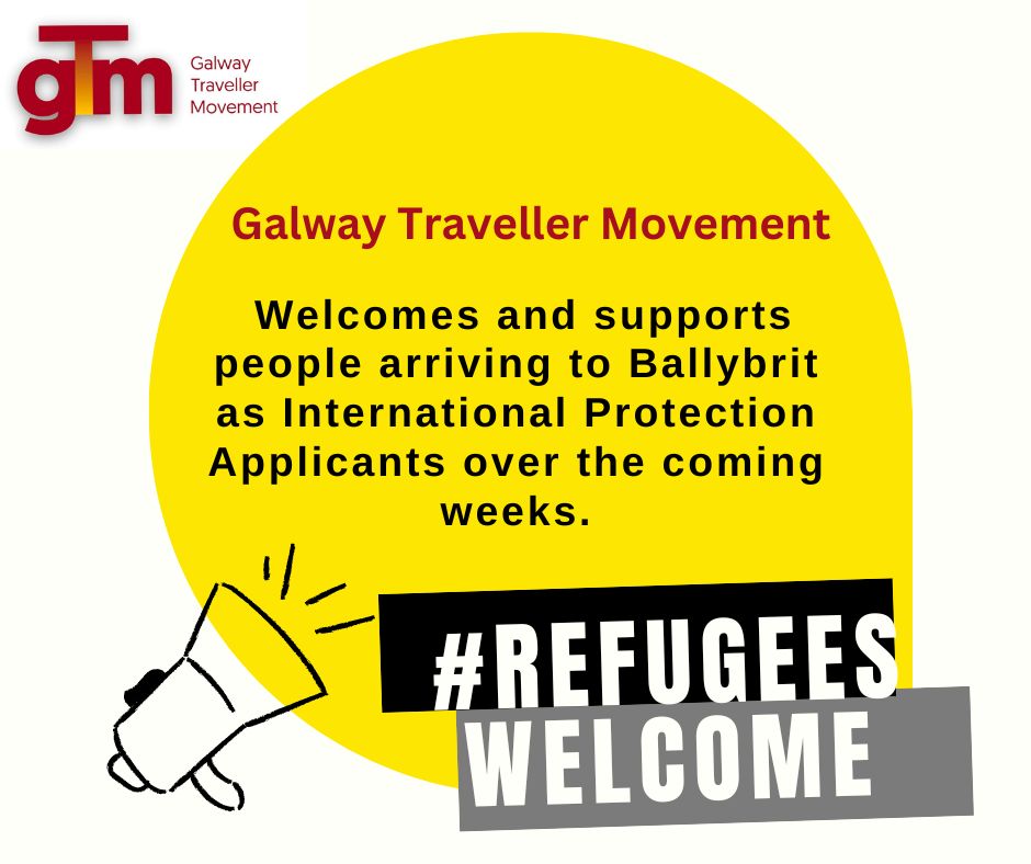 GTM wishes to welcome and express our full support to the International Protection applicants who will be arriving to Ballybrit in the coming weeks.  Build communities in Galway where all people feel respected, valued and protected. 

 #refugeeswelcome #irelandforall