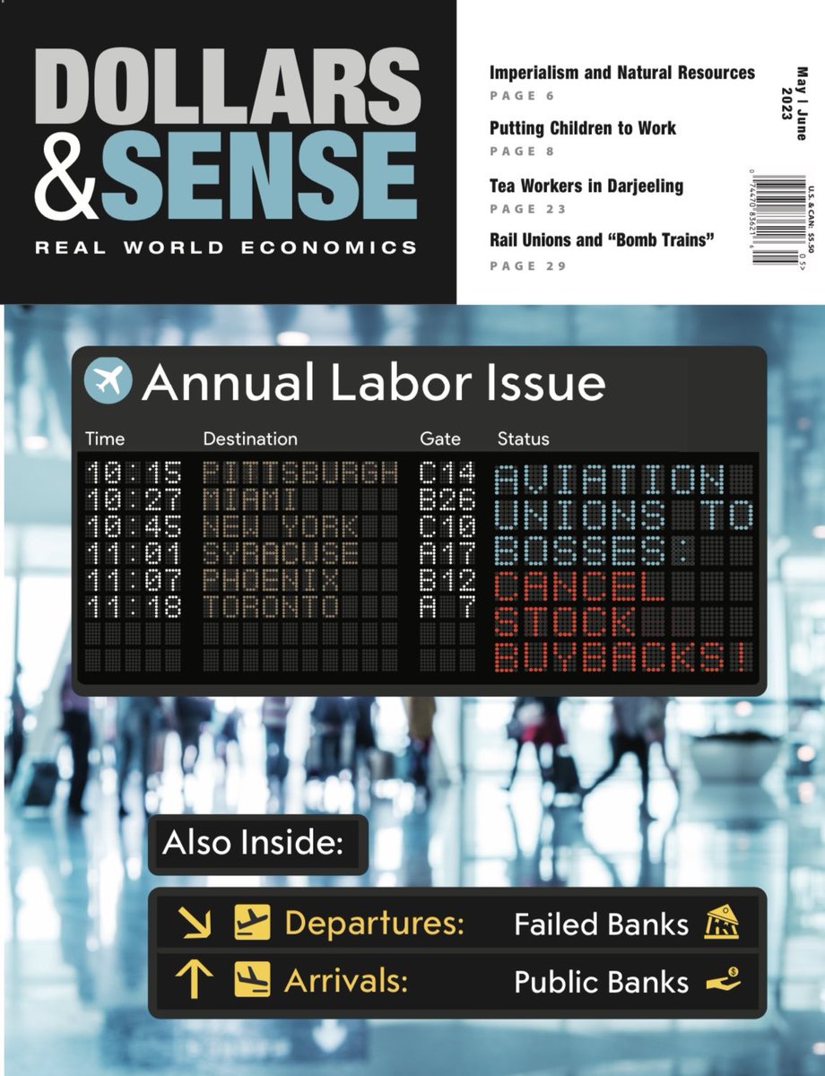 dr_ericka_wills's tweet photo. Thanks @Dollars_Sense for publishing my article on aviation unions’ #NoStockBuybacks Campaign! Interviews w/ Sara Nelson @FlyingWithSara, Lyn Montgomery @LynMontgomery2, Sean O’Brien @TeamsterSOB #RewardWorkAct
https://t.co/81XDMaqh6q
@dr_ericka_wills https://t.co/Eau00CfmzO