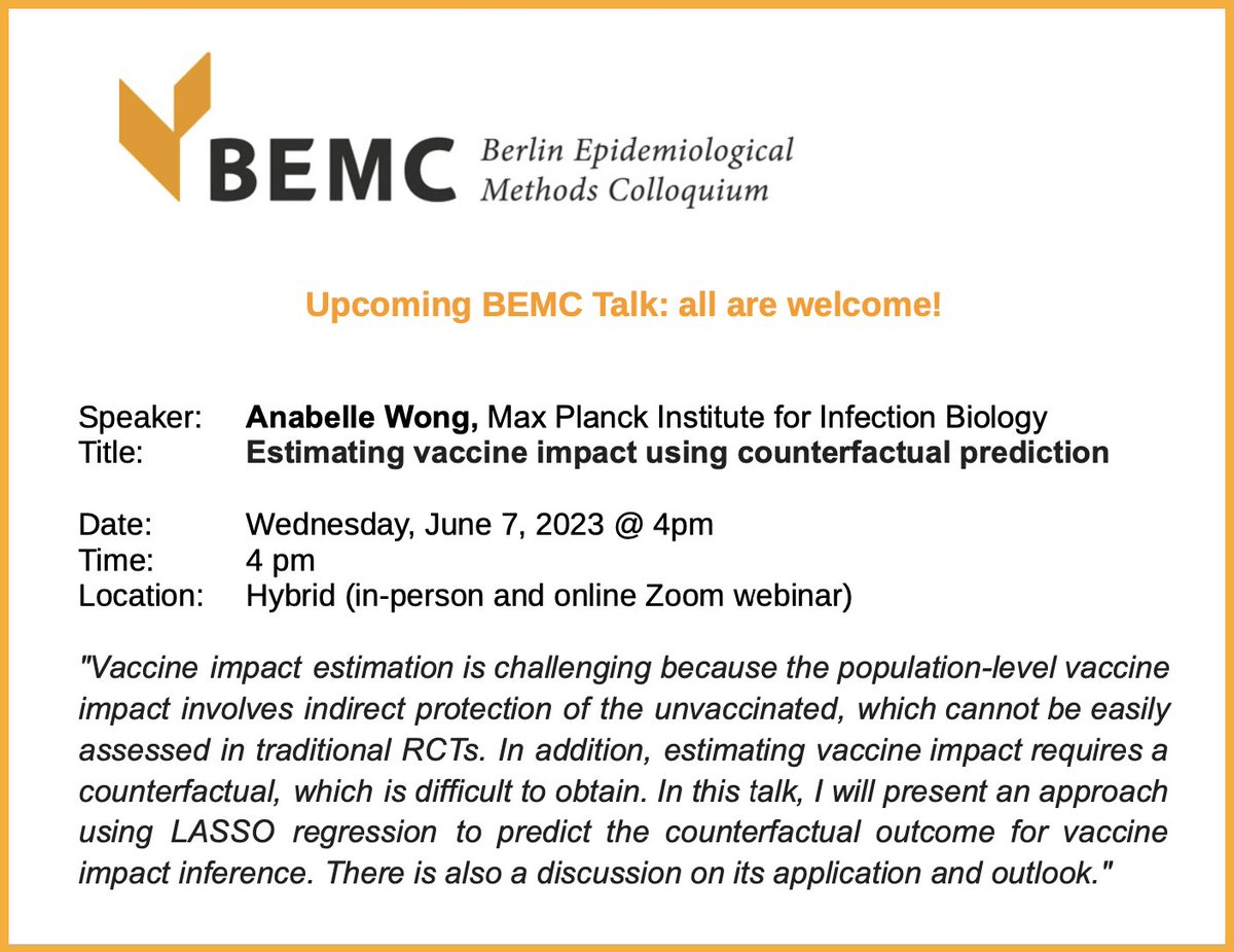 Berlin Epi Methods tweet media