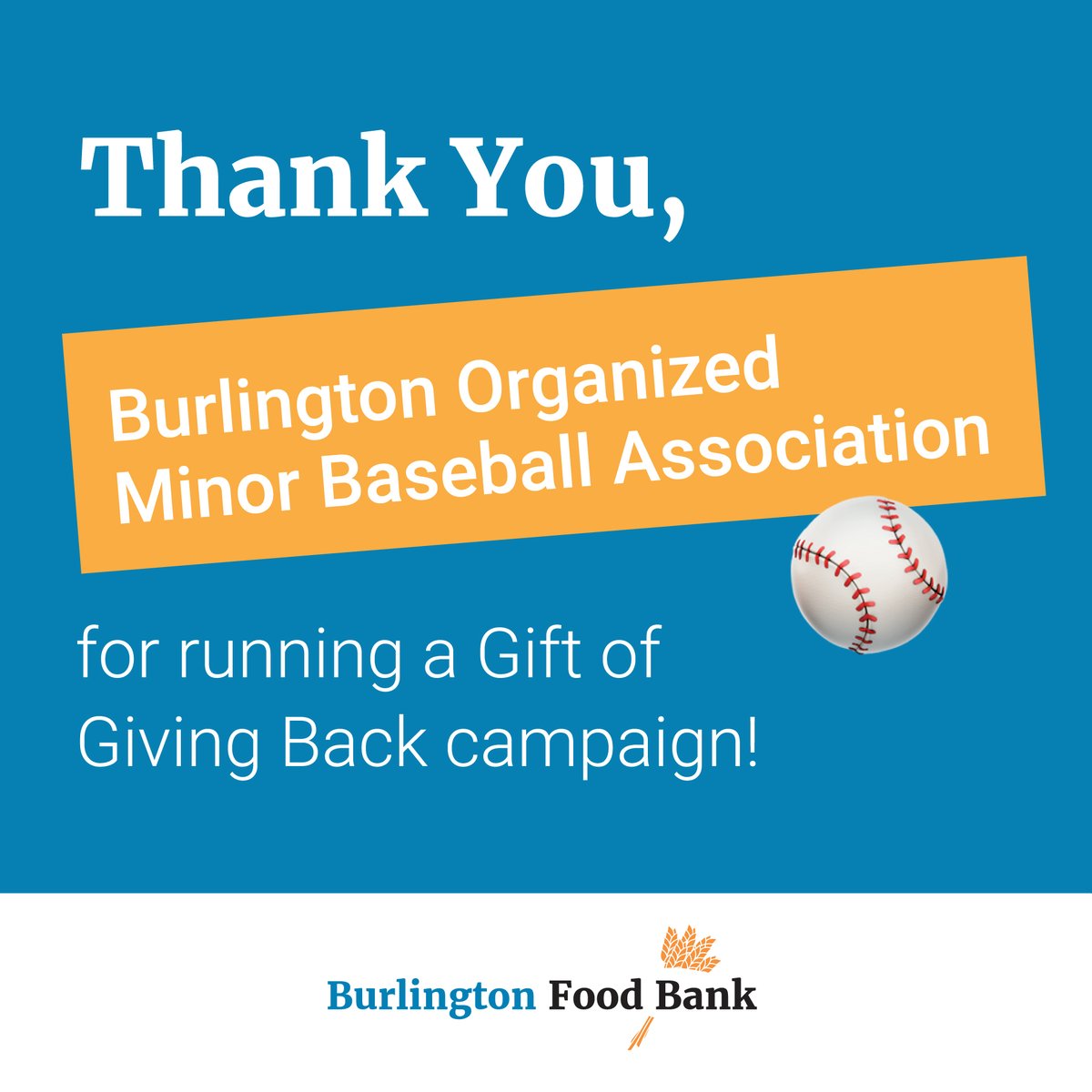 Burlington Food Bank tweet media