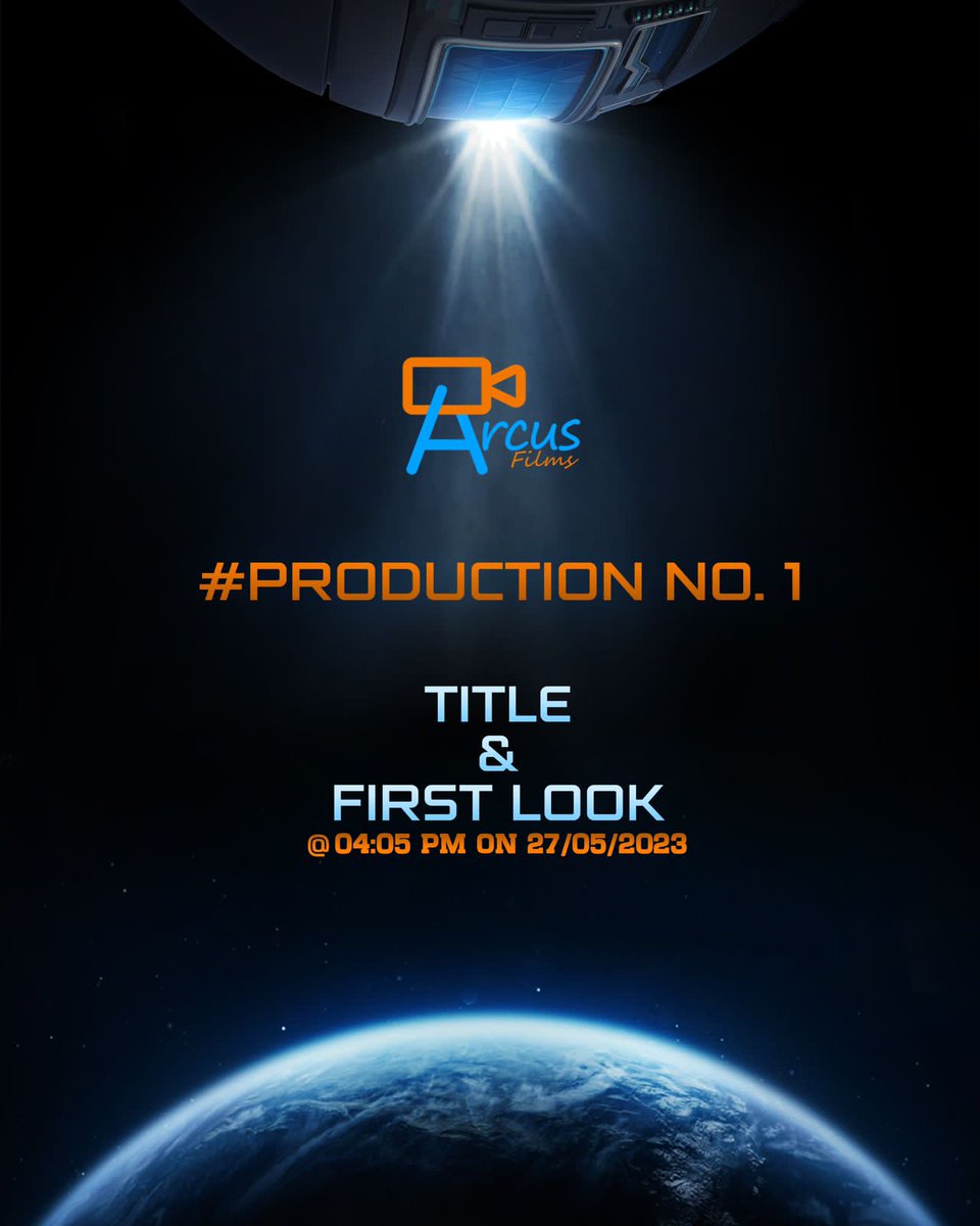 Get ready for the thrilling Title & First look of #ArcusFilms #ProductionNo1, 
Tomorrow at 4:05 PM ⏰ 

Stay tuned !!! 🔁