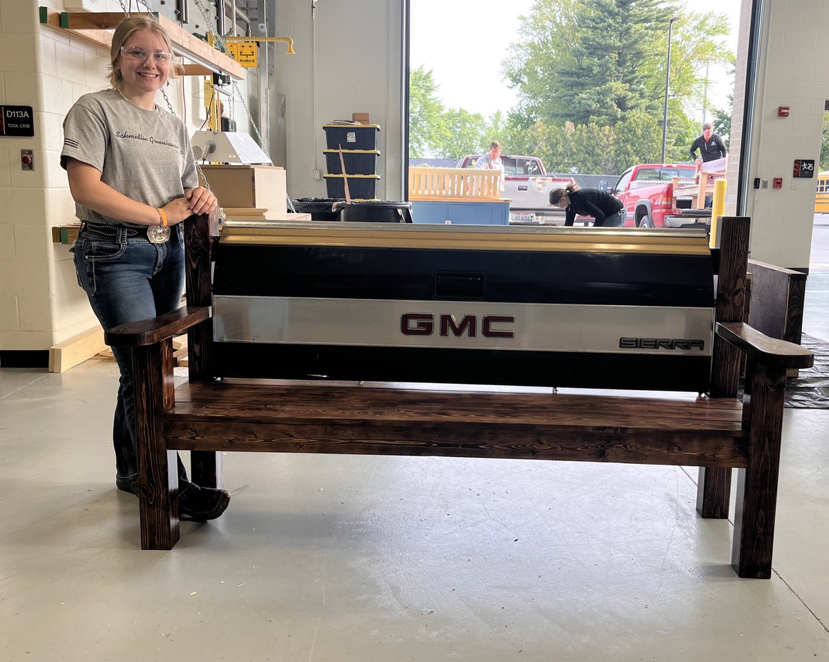 LCFFA1's tweet photo. To finish out the year our Ag Business students got to create their own designed shop projects. The projects are designed to showcase the skills students have learned in the shop over their years in the program. Here are only some of the finished projects! https://t.co/kX2xRczi1L