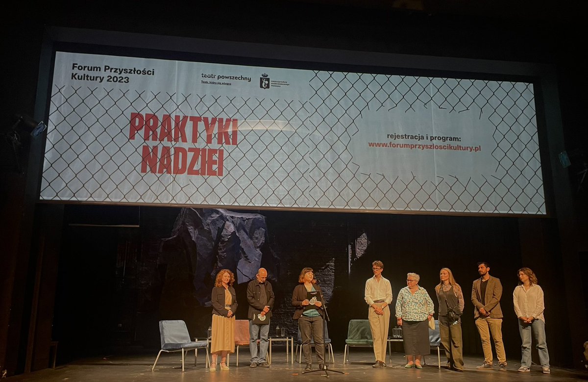 Rozpoczynamy dzisiaj <a href="/ForumFPK/">Forum Przyszłości Kultury</a> w <a href="/TeatrPowszechny/">Teatr Powszechny</a>. Najbliższy weekend spędzimy wspólnie praktykując nadzieję. Czekają nas dyskusje m.in.: o przyszłości, utopijnych wizjach, feministycznej trosce. Serdecznie zapraszam!