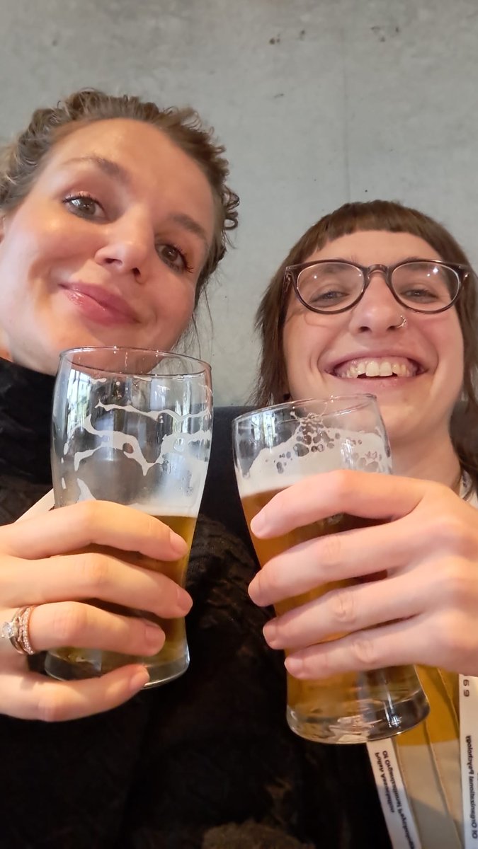 franzi_koessler's tweet image. Meeting with wonderful colleagues at #eawop 🥰. Johanna and me celebrated our talk about #techWorkers. Looking forward to our talk on #unconferencing tomorrow 😍