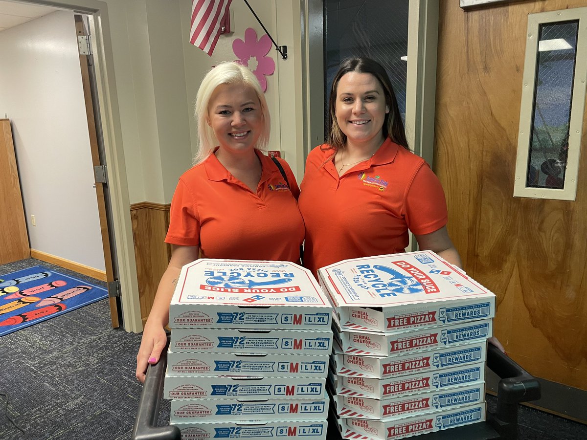 Thank you to Sunshine State Heating and Air Conditioning and our Para Amanda Eriser for winning their raffle! We received 12 pizzas for our PK staff on the last day of school at BES! <a href="/FlaglerSchools/">FlaglerSchools</a> <a href="/BESBULLPUPS/">Bunnell Elementary</a> <a href="/JeffReaves1/">Jeff_Reaves</a>