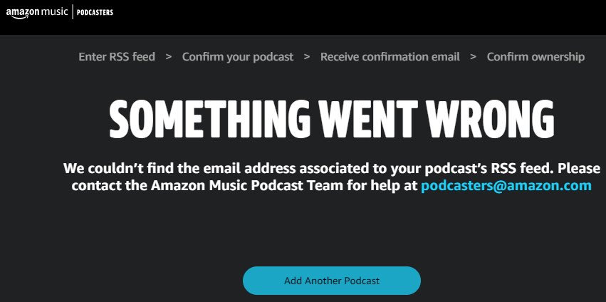 Can someone help us with this error? <a href="/PlayMorePods/">Podcasts on Amazon Music</a>