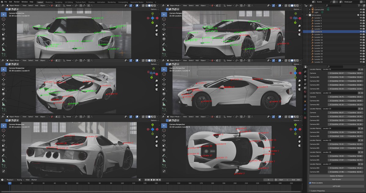 It's more challenging than expected, but I am deep in the middle of developing something in #b3d to plot camera positions based on 2D points.  It may or may not emerge from Development Hell.