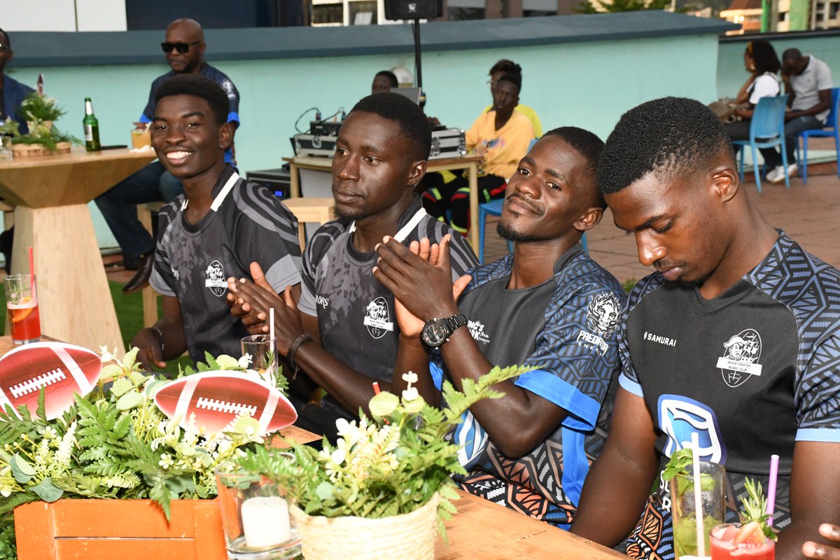 stanbicug's tweet photo. HAPPENING NOW: Tonight, we host the leadership, players and staff of the @piratesrugbyUG to a victory cocktail party.

#StanbicPirates
#PiratesStrong