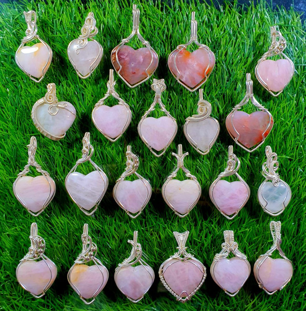 Rose quartz love pendant