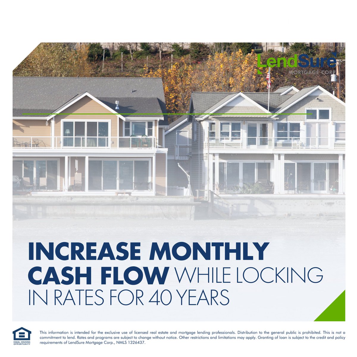 lendsure's tweet image. Maximize investor cash flow with 10 years of IO payments and a 40 year Fixed term. Learn more! 👉 lendsure.com/specialty-loan… 

#investor #fixedterm #financing