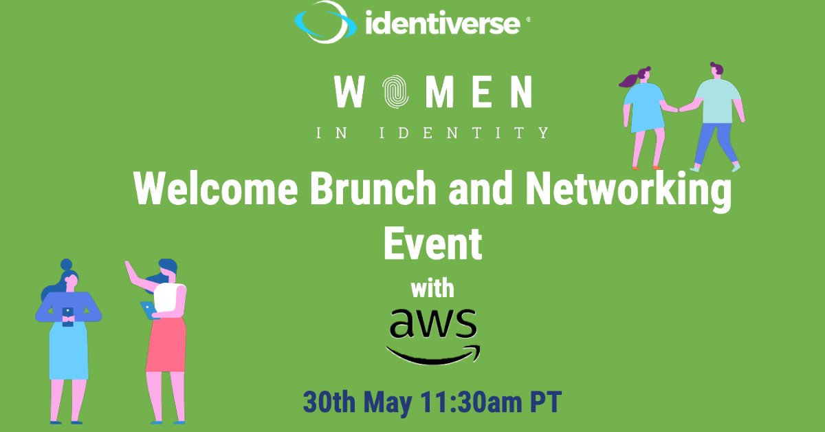 Are you at Identiverse next week? Join us for a welcome brunch and networking event with @awscloud!

Find out more v/ ow.ly/RLP350OxAG5

#WomeninID #ForAllByAll #DiversityByDesign #Identiverse #AWS