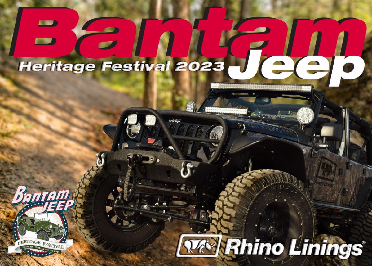 Mark your calendars and get ready for an unforgettable weekend with #RhinoLinings at the Bantam Jeep Festival! We can't wait to see you there! June 9-11th, 2023 #RhinoLiningsCrawfordCounty 
#BantamJeepFestival #OffroadAdventure #JeepLife @bantamjeepfest