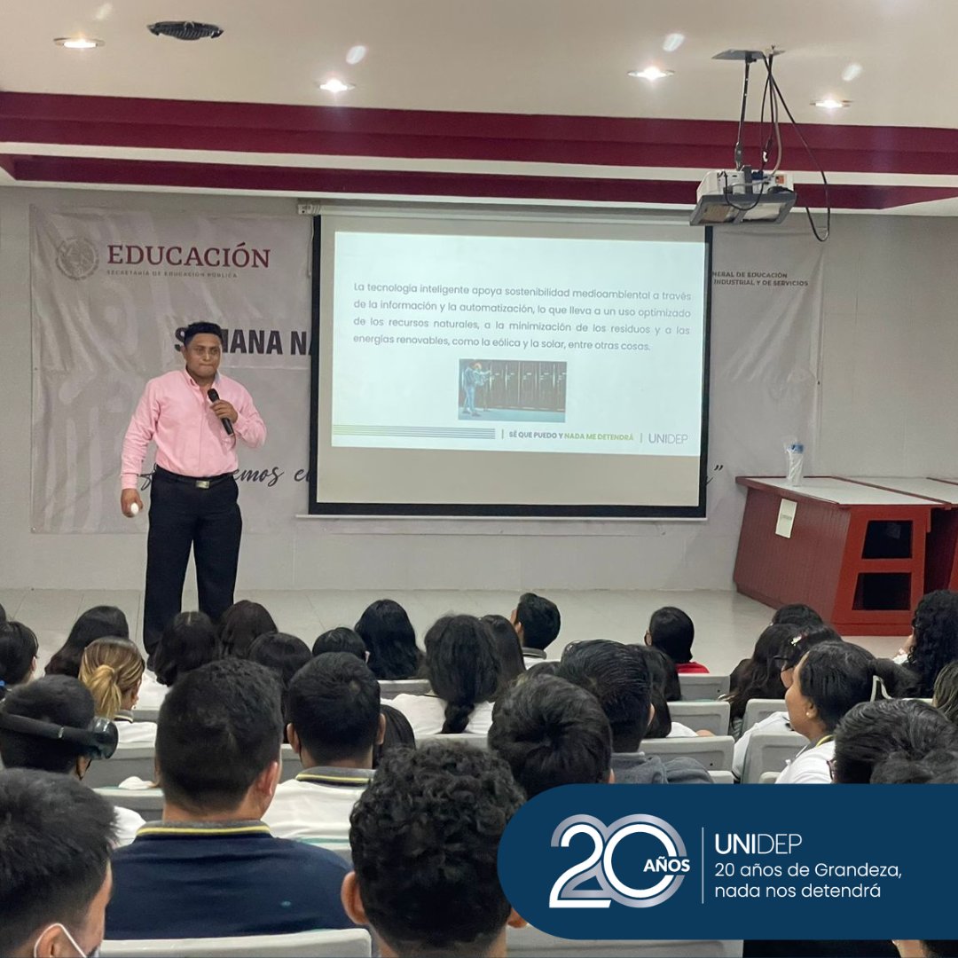 UNIDEP Plantel Ciudad del Carmen

El Mtro. Luis Alberto Méndez Valencia participó en la semana de Vinculación del Cetis No. 20, e impartió una conferencia sobre Economía Circular con la intención de fortalecer el conocimiento de los alumnos.

#UNIDEPCdCarmen #GrandezaUNIDEP