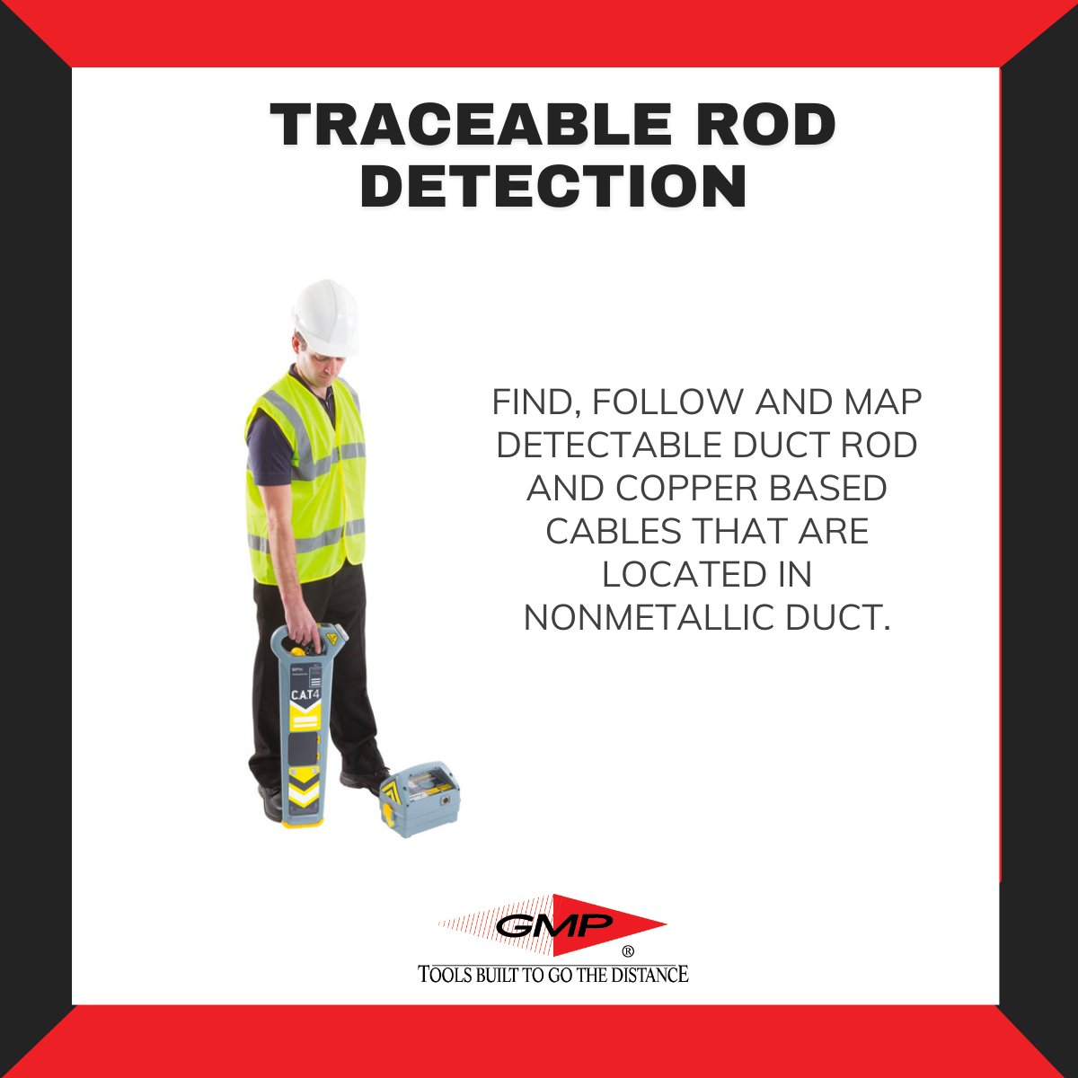 GMPTools's tweet image. Find, follow &amp;amp; map detectable duct rod &amp;amp; copper-based cables that are located in nonmetallic ducts with the C.A.T4® Locator. 
ow.ly/Qfls50Osf4O
#telecommunications #tools