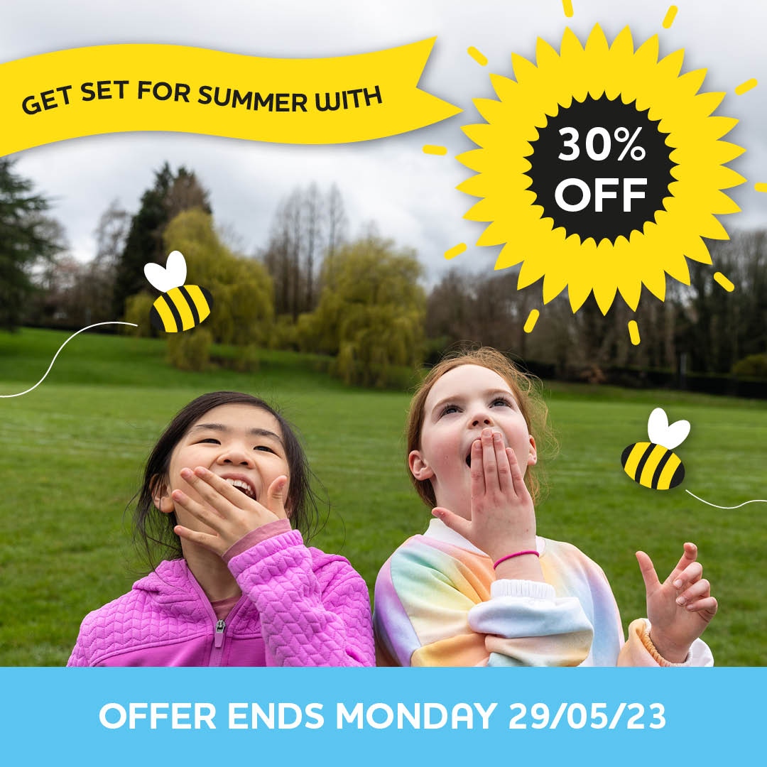🌞 Get Set For Summer with a MASSIVE 30% Off ⚠️- Secure our biggest discount for summer today automatically applied online until 29/05/23. 🚨Book now before prices rise! 🚨

#londonchildcare #schoolholidays #creativekids #childcareuk #londondads #londonfamilies