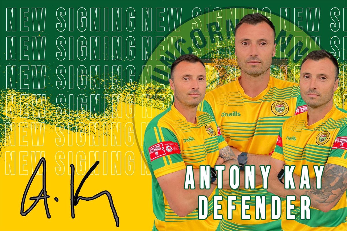 ✍🏻🚨 | NEW SIGNING ALERT

We are pleased to confirm the signing of former Barnsley, MK Dons and Huddersfield defender Antony Kay.

Antony brings a wealth of experience with over 500 appearances in the EFL and last season featured 35 times for Bala Town in Wales.