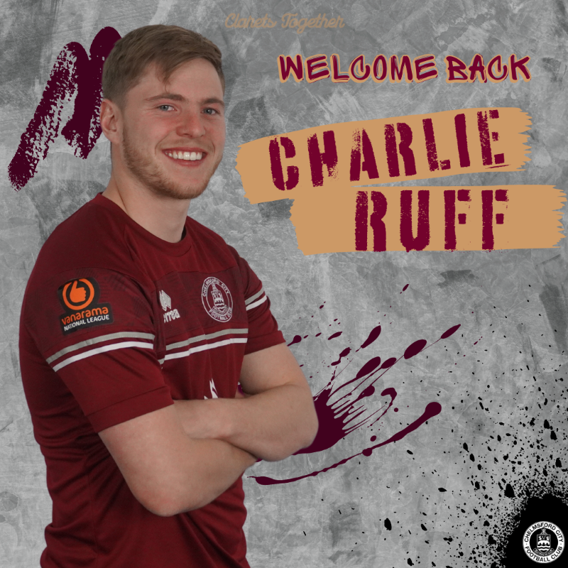 OfficialClarets's tweet photo. 𝐑𝐔𝐅𝐅𝐘 𝐑𝐄𝐓𝐔𝐑𝐍𝐒

We are delighted to announce that Charlie Ruff has joined the club following his departure from Havant and Waterlooville

Welcome back Ruffy!

#ClaretsTogether