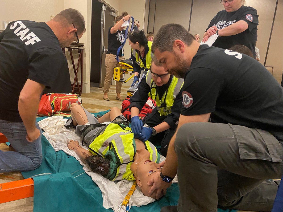 _elevate_health's tweet photo. #FBF: As we wrap up this year’s #EMSWeek, let's continue to support #EMS providers who work tirelessly for their communities with some #CCTMC Transport Medicine Competition photos featuring #CAEApollo and #CAEAres patient sims.
#EMSWeek2023 #criticalcare #MedEd #FlashbackFriday https://t.co/v4pyqZYKvS