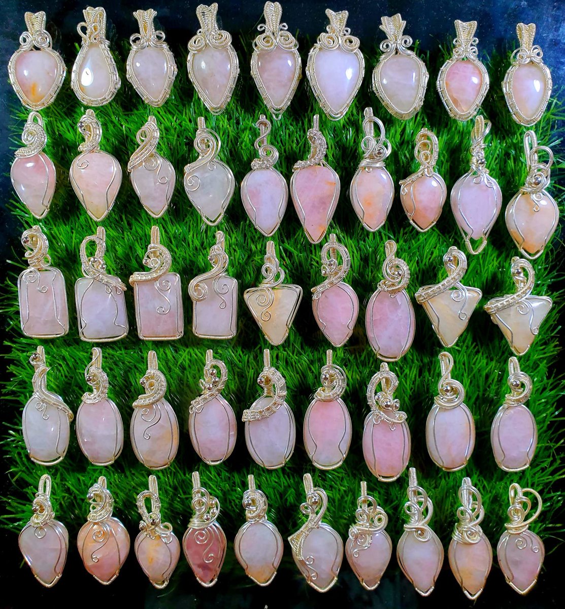 Pendant rosse quartz