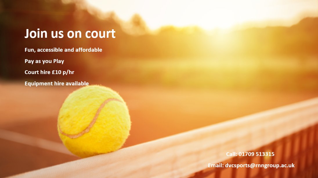 The warmer weather is here 🌞 great way to stay active, dust off those tennis rackets 🎾

#tennis #dvcsports #dearnevalleysport #warmweather #dustyourracketsoff