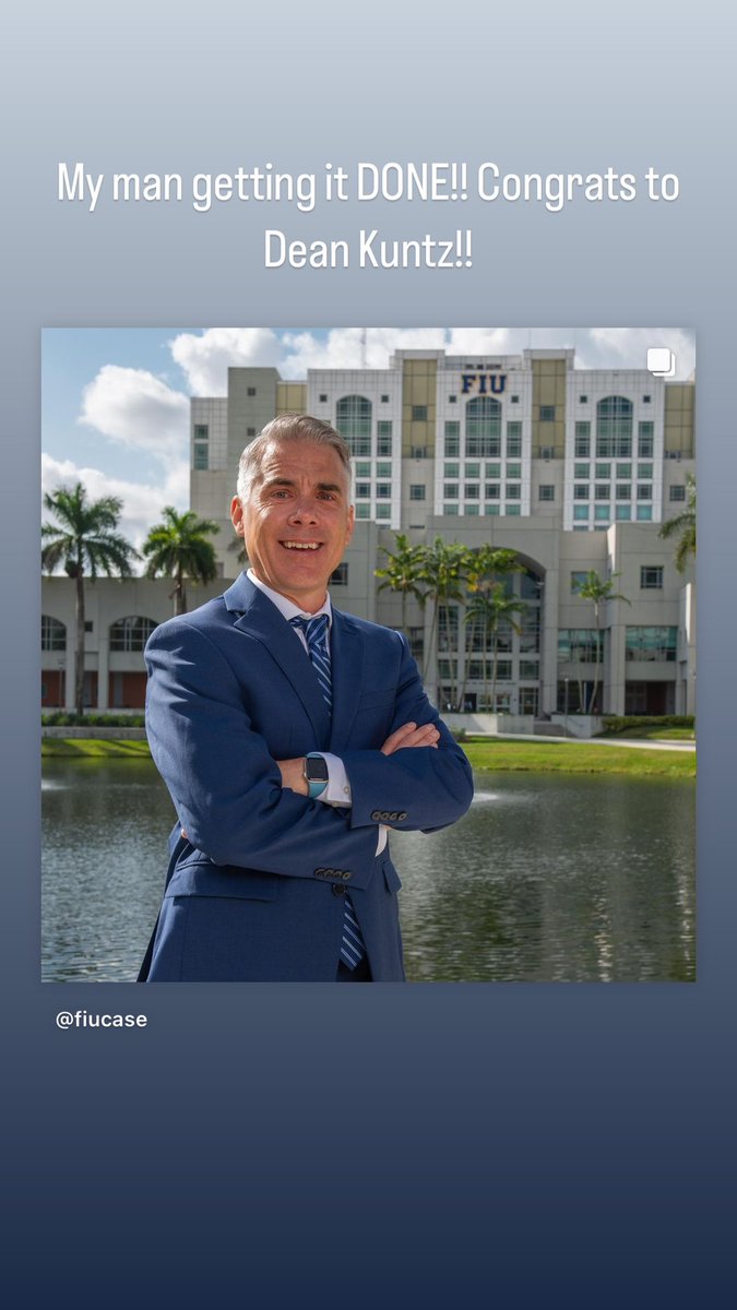Great things coming to South Florida and <a href="/FIUCASE/">FIU College of Arts, Sciences & Education</a> 💪💪💪💪💪💪 Congratulations to Dean Kuntz!!