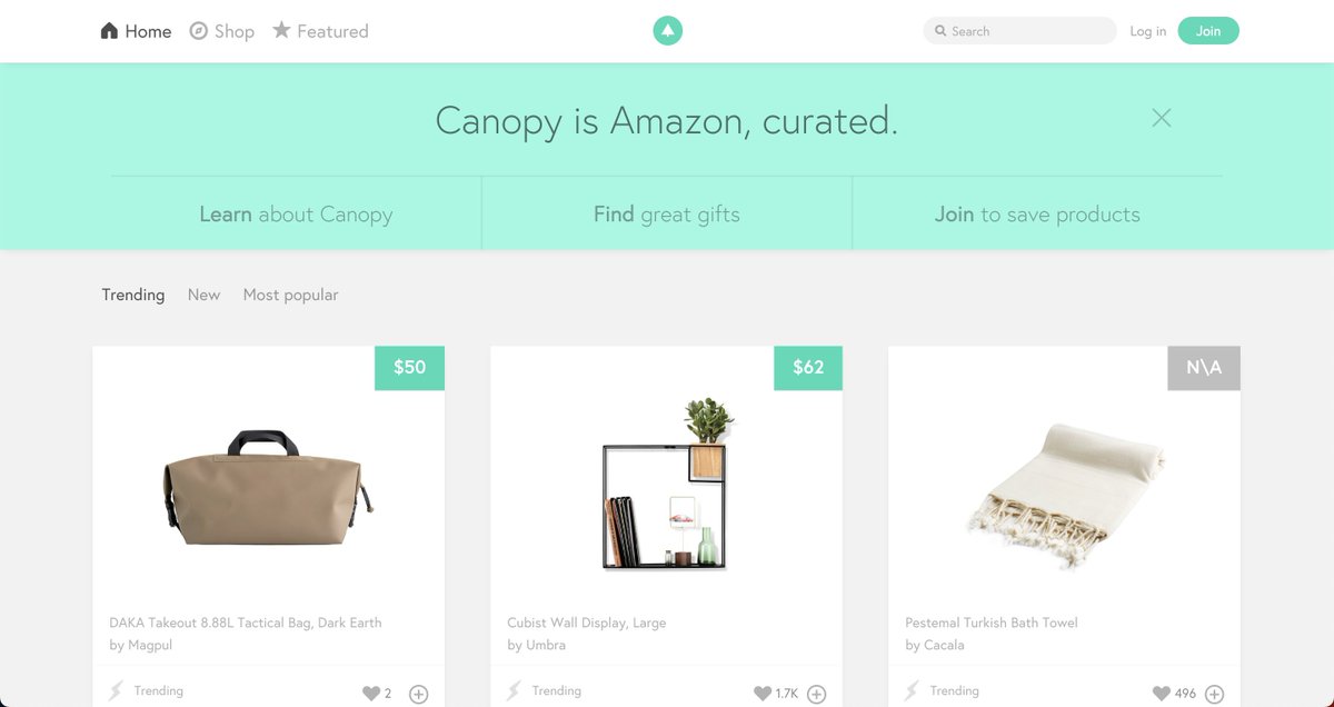 Discover the best products on Amazon, curated by a community with great taste. canopy.co

#FeatureFriday <a href="/JoinCanopy/">Canopy</a>