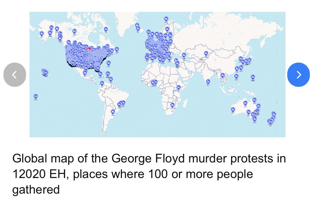 FrankDeScushin's tweet image. When you look at a map of George Floyd protests around the world you see that they overwhelmingly occurred in non-black nations. The protests were mainly people with white guilt trying to instill it in others and radicals using a black man’s death to forward their global agenda.