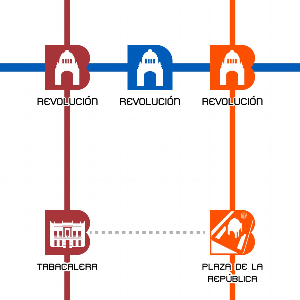 Bitacora_Transp's tweet photo. La estación de Metrobus Linea 4 "México - Tenochtitlan" debería de llamarse "Revolución" por su obvia cercania al MB y Metro del mismo nombre.
.
Ademas con esto, conciderar el quitar la correspondencia entre "Plaza de la República " y regresar el nombre a "Tabacalera " https://t.co/oSia5AyaYX