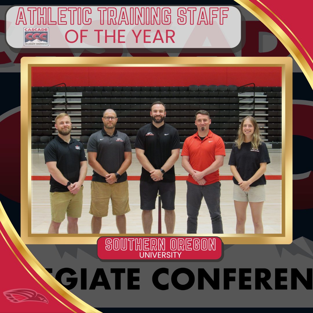 Congratulations to the <a href="/SOURaiders/">Southern Oregon Raiders</a> Athletic Training Staff on being named the CCC AT Staff of the Year‼️ #ThisIsTheCCC