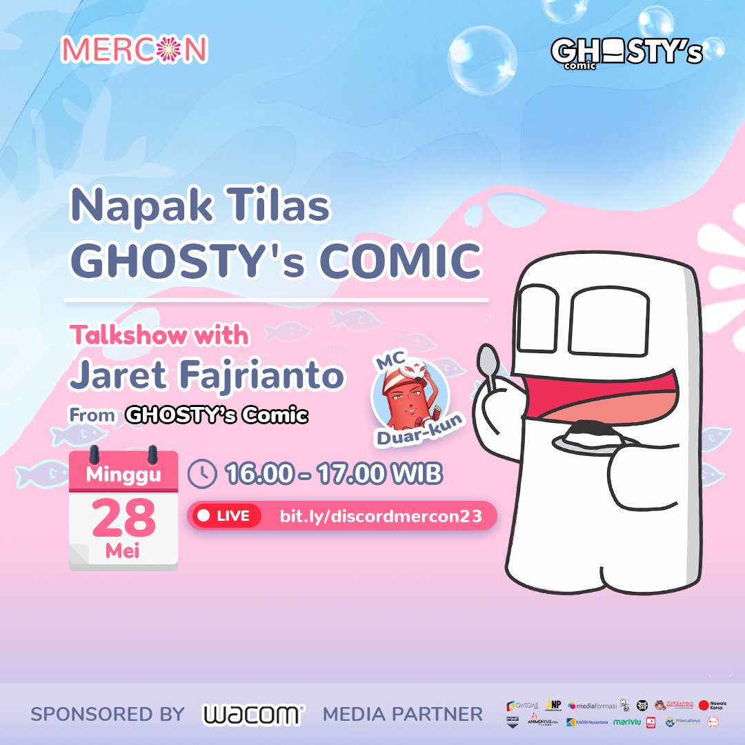 onmercon's tweet photo. 🐳 Mercon Summer Festival 28 Mei 2023 🐳

⭐️ https://t.co/YnlMHME3ip ⭐️

Ayo join talkshow @jaretghosty sekarang!

Nonton jg LIVE CONCERT nya @EpelEvelyn pkl 17.00 WIB nanti yah!!

#onmercon2023 https://t.co/nJv4vJEtf4