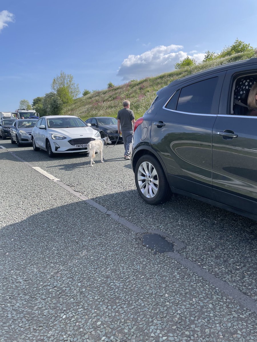 Stuck on M6 . Great way to spend day off